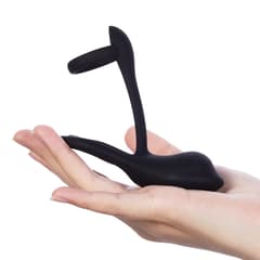 Vibrating Cock Ring Sex Toys - 3 in-1 Adult Couples Sex Toys