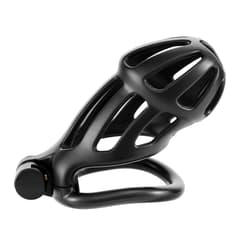 3D Designs - Chastity belt lock with disposable lock and four rings