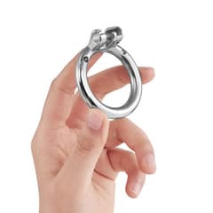 Chastity Belt Lock - Skeleton Locking Sperm Ring with Circle and Triple Rings