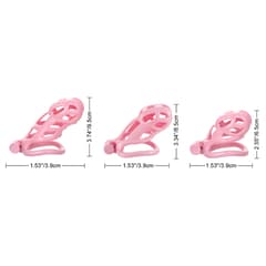3D Design - Chastity belt disposable lock with four rings