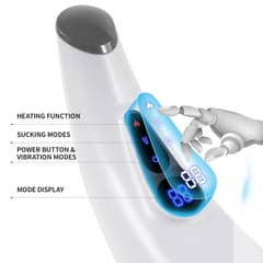 Bullhorn-Sucking vibration heated male masturbator