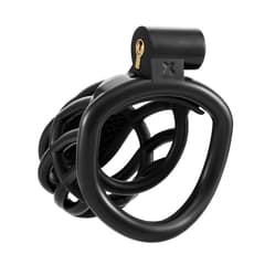 Pink Honeycomb - 3D Design Chastity Lock with Disposable Lock with Four Rings