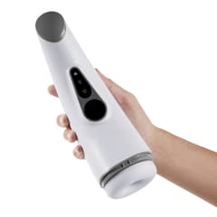 Bullhorn-Sucking vibration heated male masturbator