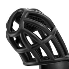 Pink Honeycomb - 3D Design Chastity Lock with Disposable Lock with Four Rings