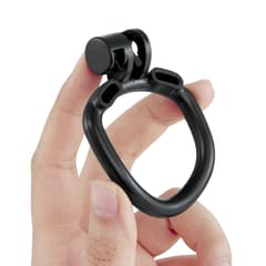 Pink Honeycomb - 3D Design Chastity Lock with Disposable Lock with Four Rings