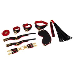 BDSM Cross Locking Whip 7 Piece Set