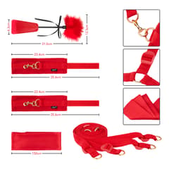 Midnight Desire - BDSM Bed Restraints Mask Set