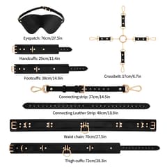 BDSM Thigh Attachment Strap Bondage 7-Piece Set