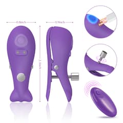 Wireless Nipple Clamps - Electric Triple Nipple Clamps SM Nipple Clamps