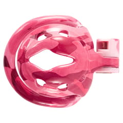 Pink Bird - 3D Design Chastity Cage with 4 Rings with Disposable Lock