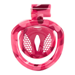Pink Bird - 3D Design Chastity Cage with 4 Rings with Disposable Lock