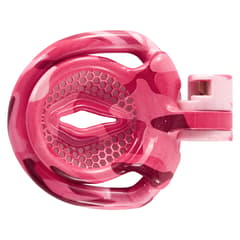 Pink Bird - 3D Design Chastity Cage with 4 Rings with Disposable Lock
