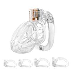 Open Movable Ring Design Chastity Breathable Cage CB Vertical Locks