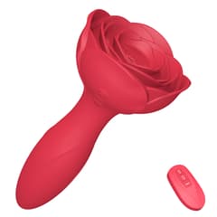 10 Frequency Inflatable Vibrating Rose Anal Plug Prostate Massager