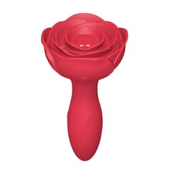 10 Frequency Inflatable Vibrating Rose Anal Plug Prostate Massager