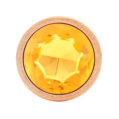 Ice Flower Gold - Round Base Rear Anal Plugs Large, Medium and Small 3-Piece Set