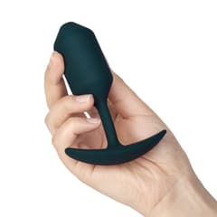 Snug Plug- Weighted Silicone Dark Green Anal Plugs 3-Piece Set