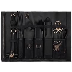 21-Piece Bondage Restraints Kit - Leather Cuffs & Accessories with Storage Bag