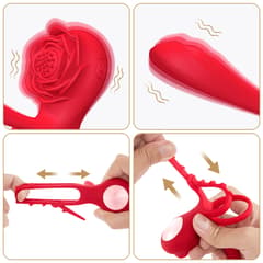 Adjustable Cock Ring - 10 Modes, Clitoral and G-spot Stimulator for Couples