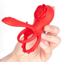 Adjustable Cock Ring - 10 Modes, Clitoral and G-spot Stimulator for Couples