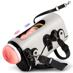 Lulu Stroker - Utimi Exclusive Hands Free Strap-on Male Masturbator (White)