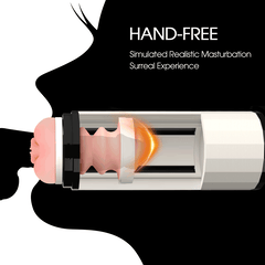 Lulu Stroker - Utimi Exclusive Hands Free Strap-on Male Masturbator (White)