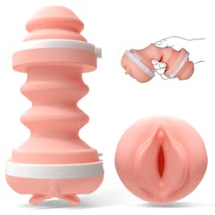Utimi Lulu Male Masturbator Sleeve - Realistic Pocket Pussy Stroker with 3D Texture, TPE Blowjob Sleeve, Mouth-Shaped Design