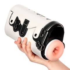 Lulu Stroker - Utimi Exclusive Hands Free Strap-on Male Masturbator (White)
