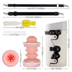 Lulu Stroker - Utimi Exclusive Hands Free Strap-on Male Masturbator (White)