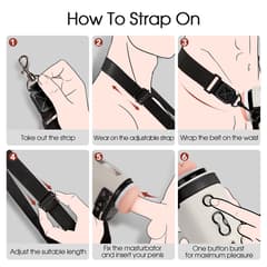 Lulu Stroker - Utimi Exclusive Hands Free Strap-on Male Masturbator (White)