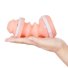 Utimi Lulu Male Masturbator Sleeve - Round-Hole Pocket Pussy Stroker with 3D Texture, TPE Blowjob Sleeve, Realistic Tunnel Design
