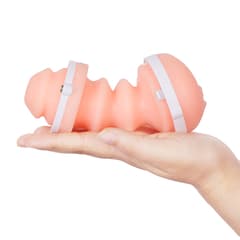 Utimi Lulu Male Masturbator Sleeve - Realistic Pocket Pussy Stroker with 3D Texture, TPE Blowjob Sleeve, Mouth-Shaped Design