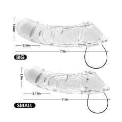 Utimi 4-in-1 Vibrating Penis Sleeve | Dual Size Extender with Remote Control, 10 Modes, Waterproof