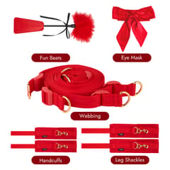 Midnight Desire - BDSM Bed Restraints Mask Set