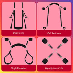 Creative Unlimited - Cushioned Handcuffs Hold 300 lbs Multi-Purpose Door Sex Swing