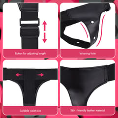 Strap on Dildo - Silicone Removable Control Vibrating Strap-on