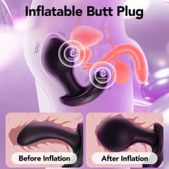 Inflatable Prostate Massager Anal Plug - Remote Control