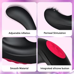 Inflatable Prostate Massager Anal Plug - Remote Control