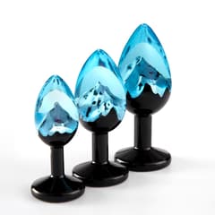 Snow Peak Resin Anal Plug Set – 3 Sizes Butt Plugs for Beginners & Couples