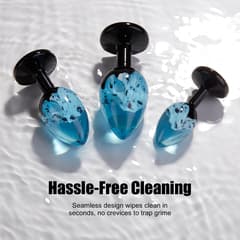Snow Peak Resin Anal Plug Set – 3 Sizes Butt Plugs for Beginners & Couples