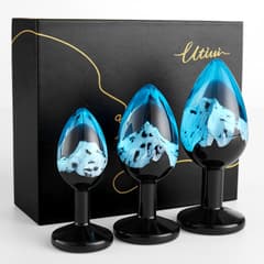 Snow Peak Resin Anal Plug Set – 3 Sizes Butt Plugs for Beginners & Couples