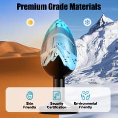 Snow Peak Resin Anal Plug Set – 3 Sizes Butt Plugs for Beginners & Couples
