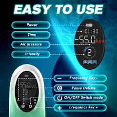 Natural Auto Pumps - 4 Pressure Levels, 9 Suction Modes Waterproof Penis Pump