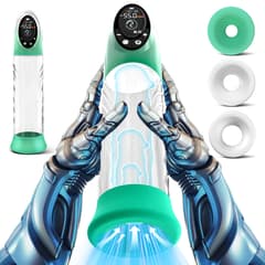 Natural Auto Pumps - 4 Pressure Levels, 9 Suction Modes Waterproof Penis Pump