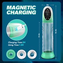 Natural Auto Pumps - 4 Pressure Levels, 9 Suction Modes Waterproof Penis Pump
