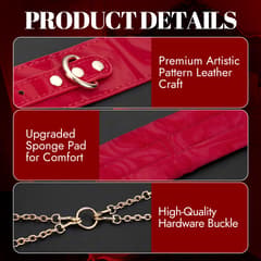 Red 7-Piece BDSM Restraint Kit – Adjustable Bondage Set for Couples