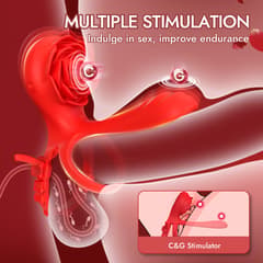 Adjustable Penis Ring - 10 Modes, Clitoral and G-spot Stimulator for Couples