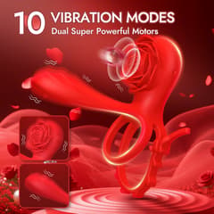Adjustable Penis Ring - 10 Modes, Clitoral and G-spot Stimulator for Couples
