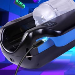 Utimi & Isexse Automatic Thrusting Masturbator – Hands-Free Stroker with Strap, Dual Sleeves & Adjustable Phone Holder
