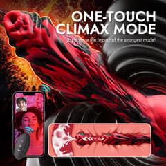 Utimi & Deeplusty Thrusting Monster Dildo – 9.6" Vibrator with 8 Vibration & 8 Stretch Modes, App Remote Control for Couples